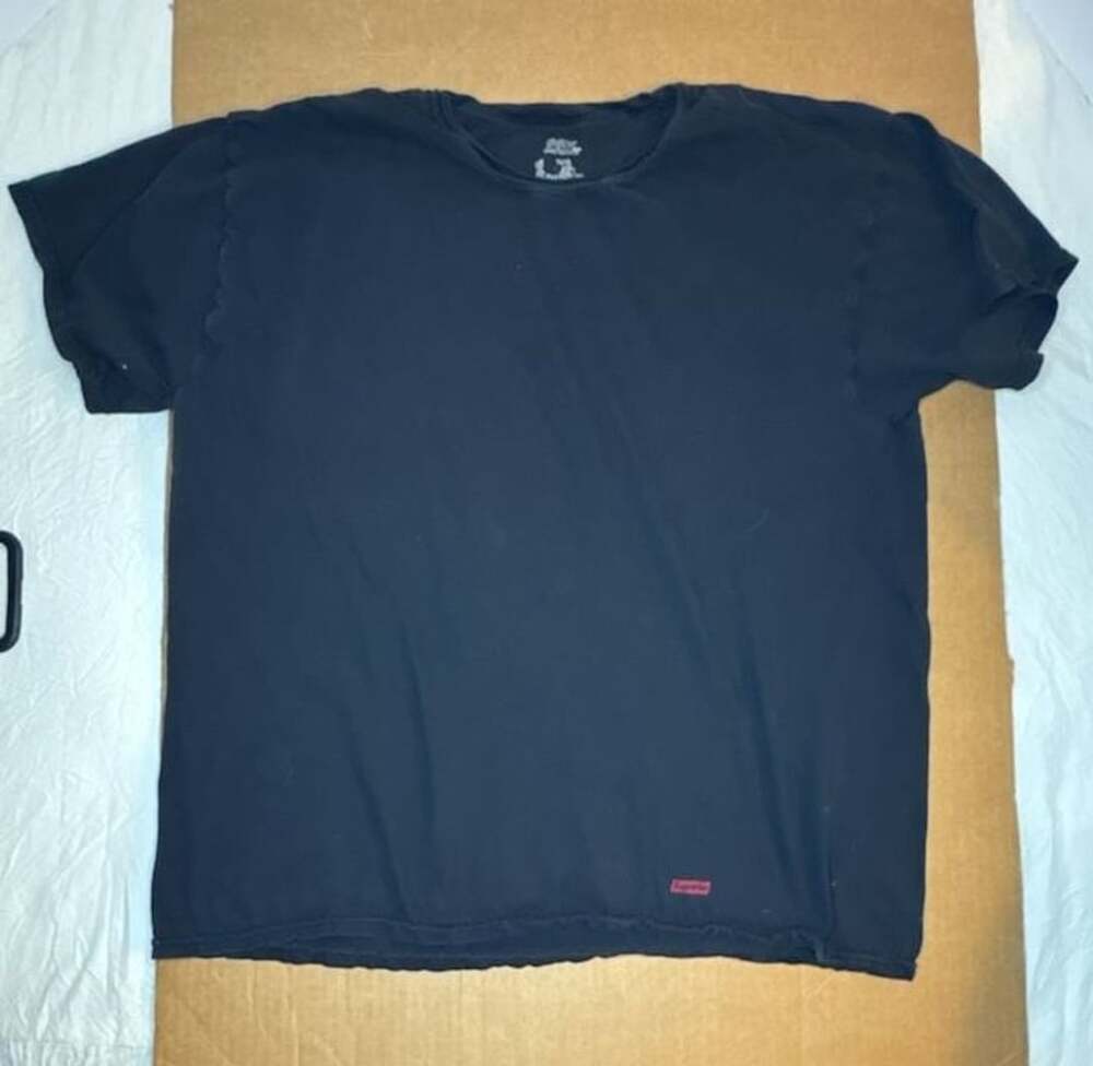 Supreme x Hanes Black T-Shirt with Mini Box Logo